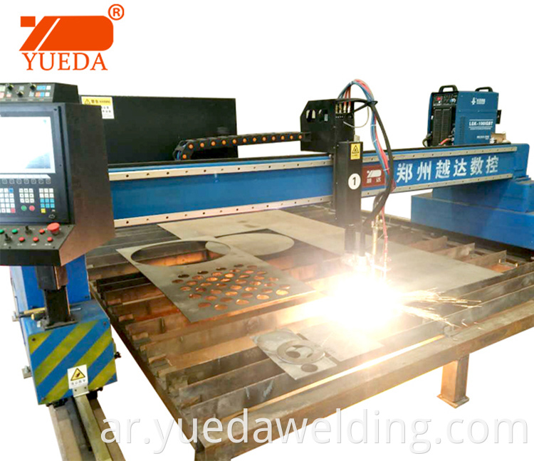 yueda 1 سنة ضمان Gantry CNC Flame/Plasma Cutting Machine مع مصدر الطاقة